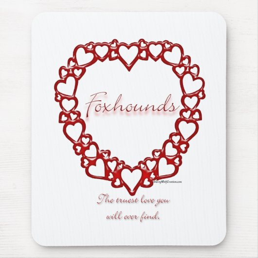 American Foxhound True Love Mousepad (Vorne)