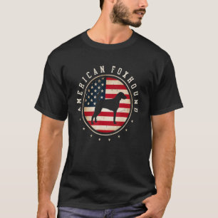 American Foxhound USA Flag 4. Juli Hunde Mama Vate T-Shirt