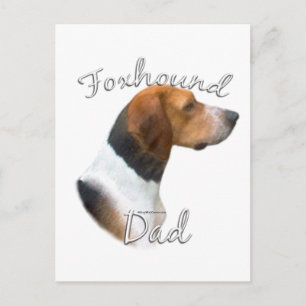 American Foxhound Vater 2 Postkarte