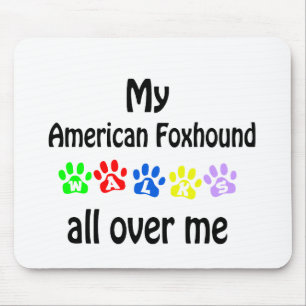 American Foxhound Walking Design Mousepad