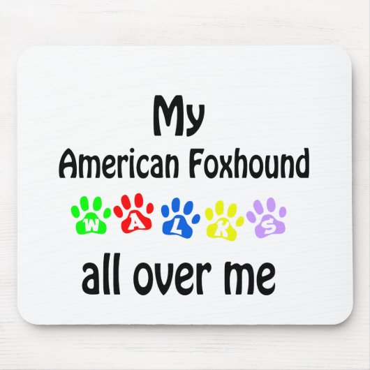 American Foxhound Walking Design Mousepad (Vorne)