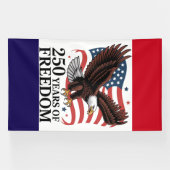 American Freedom 250‑Year Tribute Banner (Horizontal)