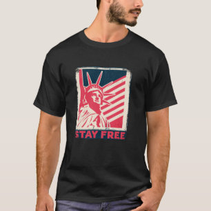 American Freedom Glory Flag Flying America Ind T-Shirt