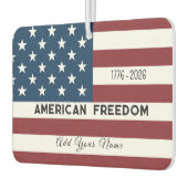 American Freedom Personalized Name Autolufterfrischer (Links)