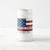 American Freedom Personalized Name Bierglas (Mittel)