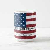 American Freedom Personalized Name Kaffeetasse (Mittel)