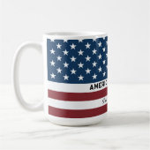 American Freedom Personalized Name Kaffeetasse (Links)