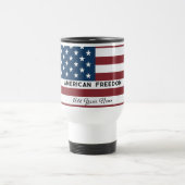 American Freedom Personalized Name Reisebecher (Mittel)