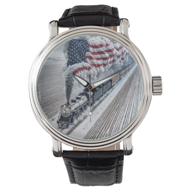 American Freedom Train Armbanduhr (Vorderseite)