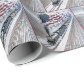 American Freedom Train Geschenkpapier (Rolleneckpunkt)