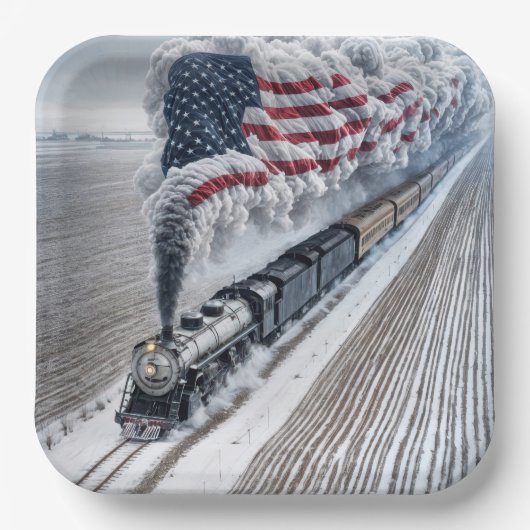 American Freedom Train Pappteller (Vorderseite)