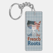 American French Roots Keyring Schlüsselanhänger (Vorderseite links)