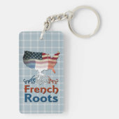 American French Roots Keyring Schlüsselanhänger (Rückseite)