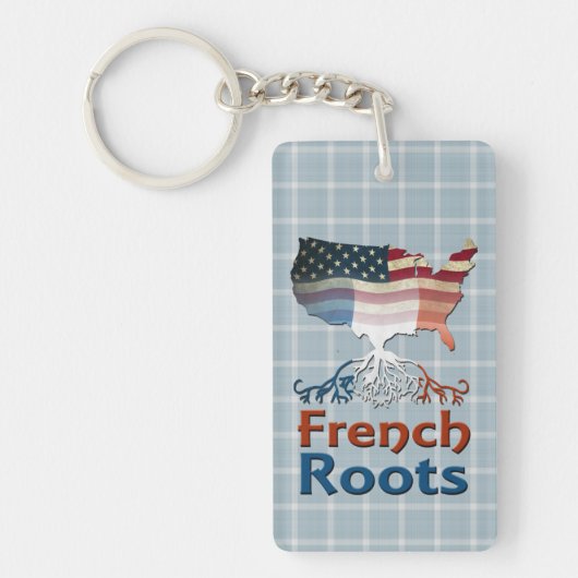 American French Roots Keyring Schlüsselanhänger (Vorderseite)