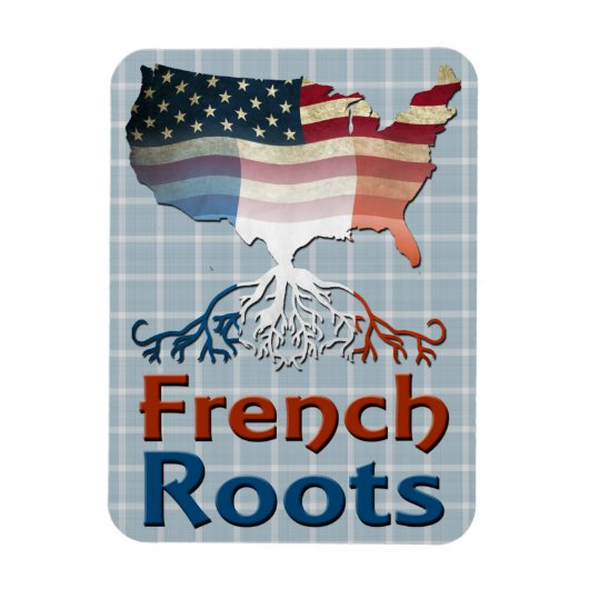 American French Roots Magnet (Vertikal)