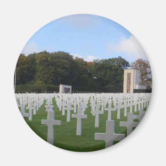 American Friedhof Luxembourg Magnet (Vorne)