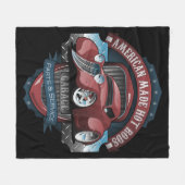 American Frisierten Autos Garage Vintage Car Sign  Fleecedecke (Vorderseite (Horizontal))