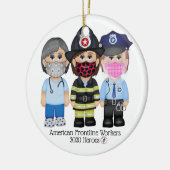 American Frontline Fighters - Frauen 2 Keramik Ornament (Links)