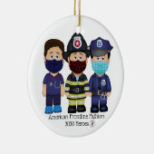 American Frontline Fighters Men Keramik Ornament (Rechts)