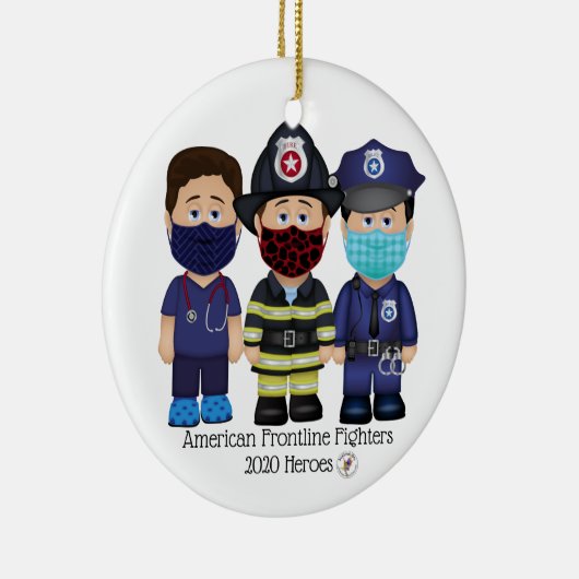 American Frontline Fighters Men Keramik Ornament (Rechts)