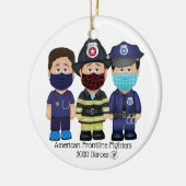 American Frontline Fighters Men Keramik Ornament (Links)