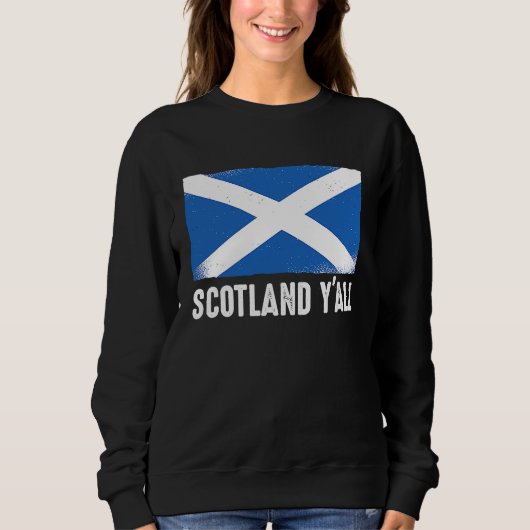 American Funny Scottish Scotland Y'All Sweatshirt (Vorderseite)