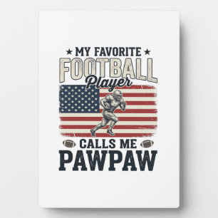 American-Fußball-Papaya-Vintage-Amerikanische-Flag Fotoplatte