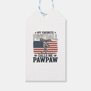 American-Fußball-Papaya-Vintage-Amerikanische-Flag Geschenkanhänger