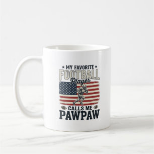 American-Fußball-Papaya-Vintage-Amerikanische-Flag Kaffeetasse