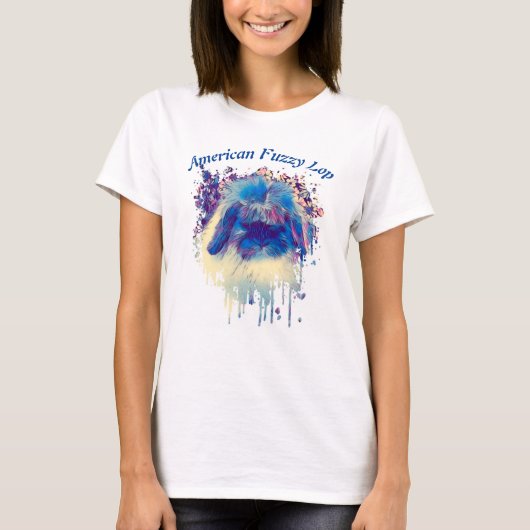 American Fuzzy Lop "Head of the Extravagant" Ladys T-Shirt (Vorderseite)