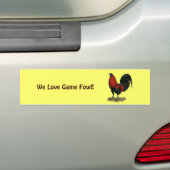 American Game BB Black Red Rooster Autoaufkleber (Auf Auto)
