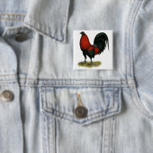 American Game BB Black Red Rooster Button (Beispiel)