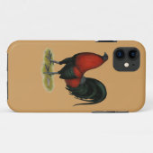 American Game BB Black Red Rooster Case-Mate iPhone Hülle (Rückseite (Horizontal))