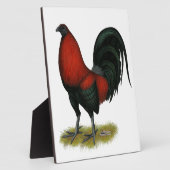 American Game BB Black Red Rooster Fotoplatte (Seite)