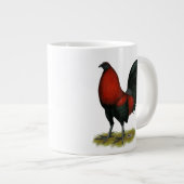 American Game BB Black Red Rooster Jumbo-Tasse (Vorderseite Rechts)