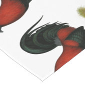 American Game BB Black Red Rooster Kurzer Tischläufer (Ecke)