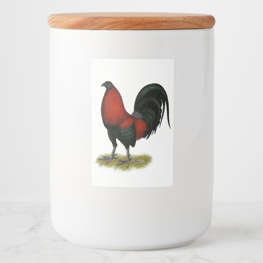 American Game BB Black Red Rooster Lebensmitteletikett (Vorderseite)