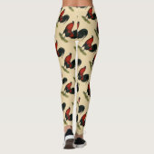 American Game BB Black Red Rooster Leggings (Rückseite)