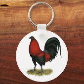 American Game BB Black Red Rooster Schlüsselanhänger (Vorderseite)
