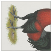 American Game BB Black Red Rooster Stoff (Nahaufnahme)