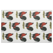 American Game BB Black Red Rooster Stoff (Fat Quarter (45,7 x 55,9 cm))