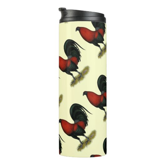 American Game BB Black Red Rooster Thermosbecher (Nach rechts gedreht)