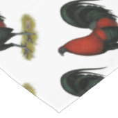 American Game BB Black Red Rooster Tischdecke (Schrägansicht)