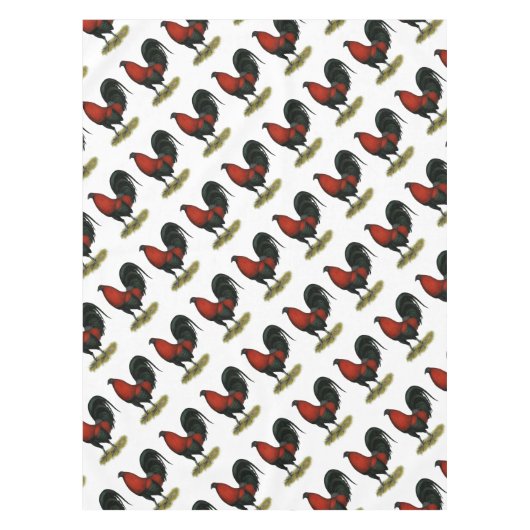 American Game BB Black Red Rooster Tischdecke (Vorderseite)