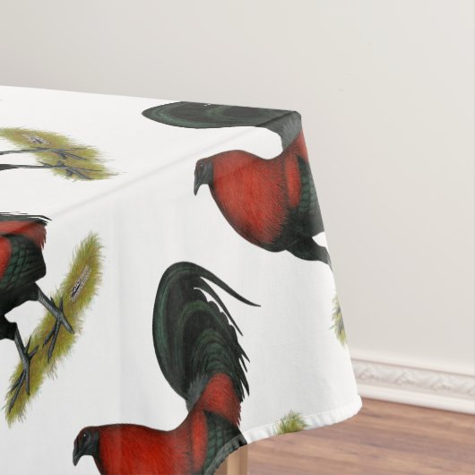 American Game BB Black Red Rooster Tischdecke (Beispiel)