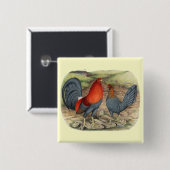 American Game Blue Reds Button (Vorne & Hinten)