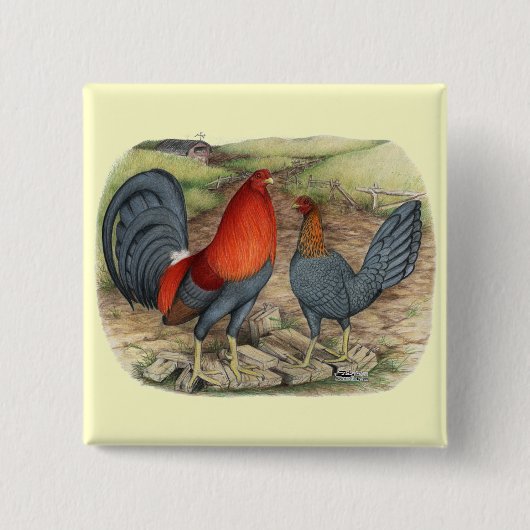 American Game Blue Reds Button (Vorderseite)
