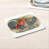 American Game Blue Reds Rechteckiger Pappuntersetzer (angewinkelt)