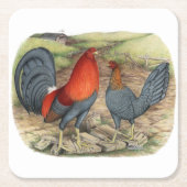 American Game Blue Reds Rechteckiger Pappuntersetzer (Vorderseite)