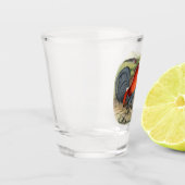 American Game Blue Reds Schnapsglas (Links)